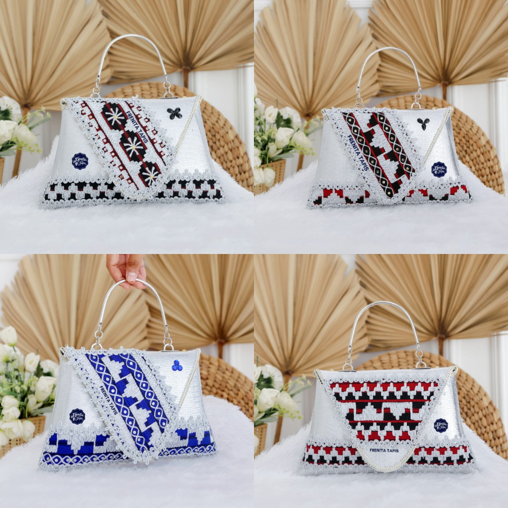 [BISA COD] CLUTCH TAPIS / CLUTCH PESTA / CLUTCH WANITA / TAS TAPIS LORENA KHAS LAMPUNG