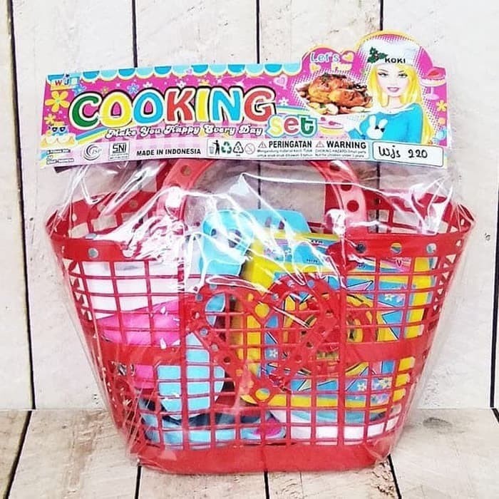 mwn.toys Mainan Cooking Set Keranjang No.WJS 220