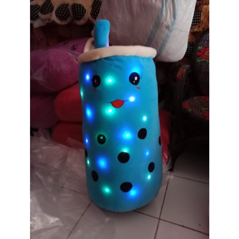 BISA COD | Boneka boba super jumbo viral tiktok menyala / boneka boba led / boba brown sugar besar