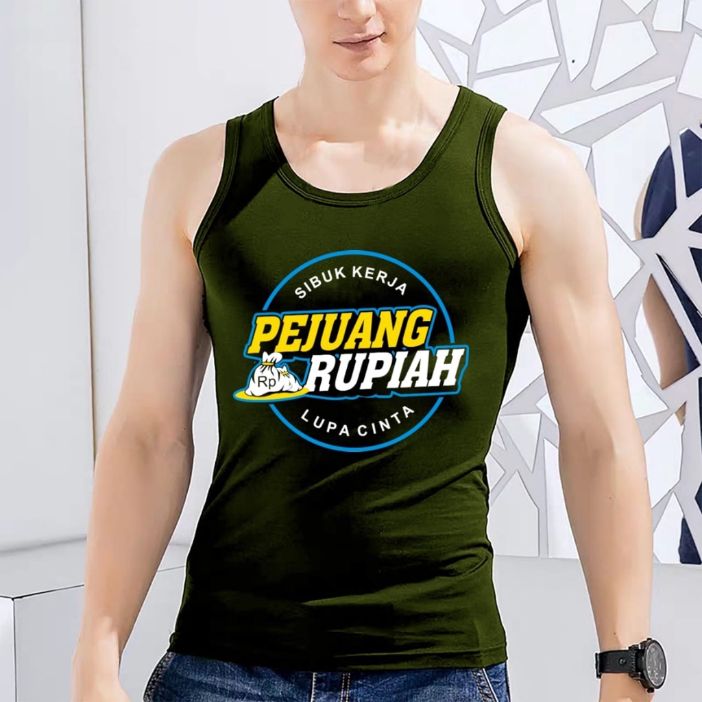 BISA COD -singlet pejuang rupiah / kaos dalam /mukzhop