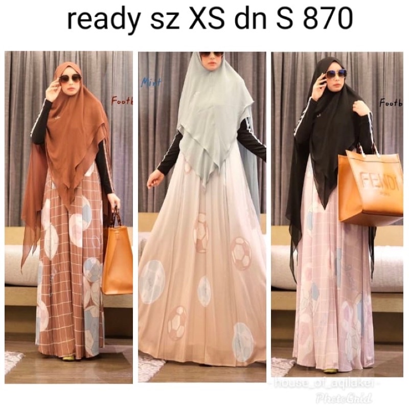 gamis printing JOZA Ready stok