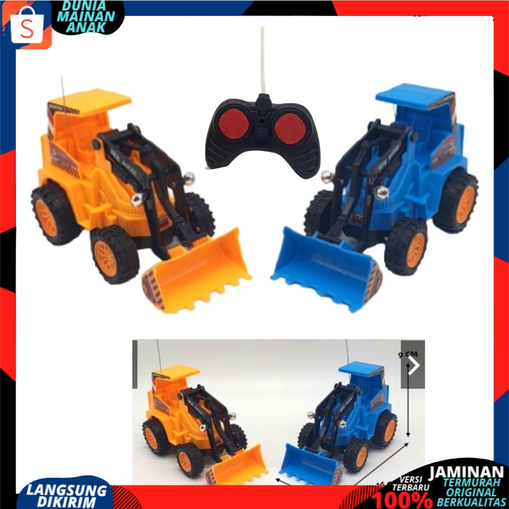 Mainan Mobil Beko Excavator Buldoser Remote Kontrol RC Car Truck Enginering Buldoser Remot Kontrol