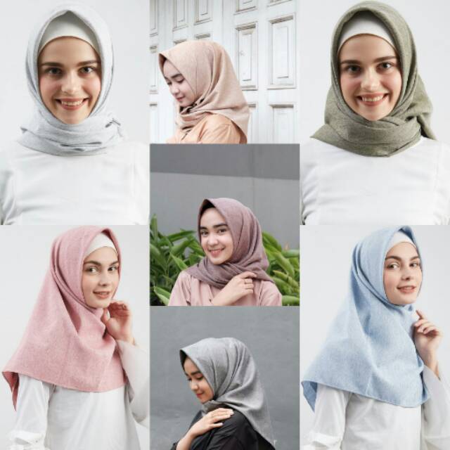 Katun Tyrex Square by Heaven Lights Kerudung Jilbab Hijab Segiempat Scarf Segi Empat