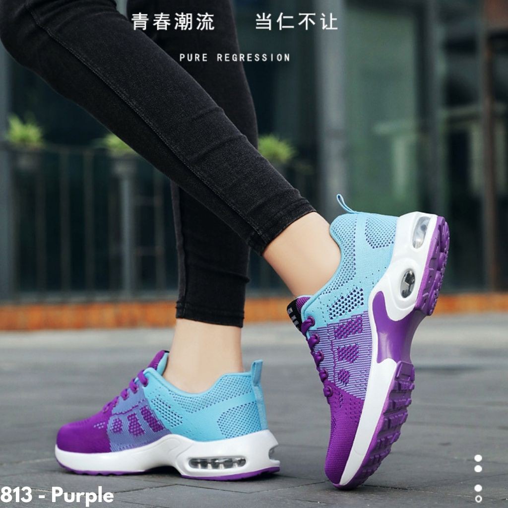 Gypsy - Double Bounce Sepatu Sneakers Runner Wanita Slip On Import Sport Nyaman Olahraga Ringan X813