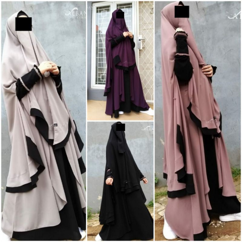 SAFIYYA By ALBANI CORNER | Set Gamis Safiyya Albani Corner Bahan Yoris Caltri