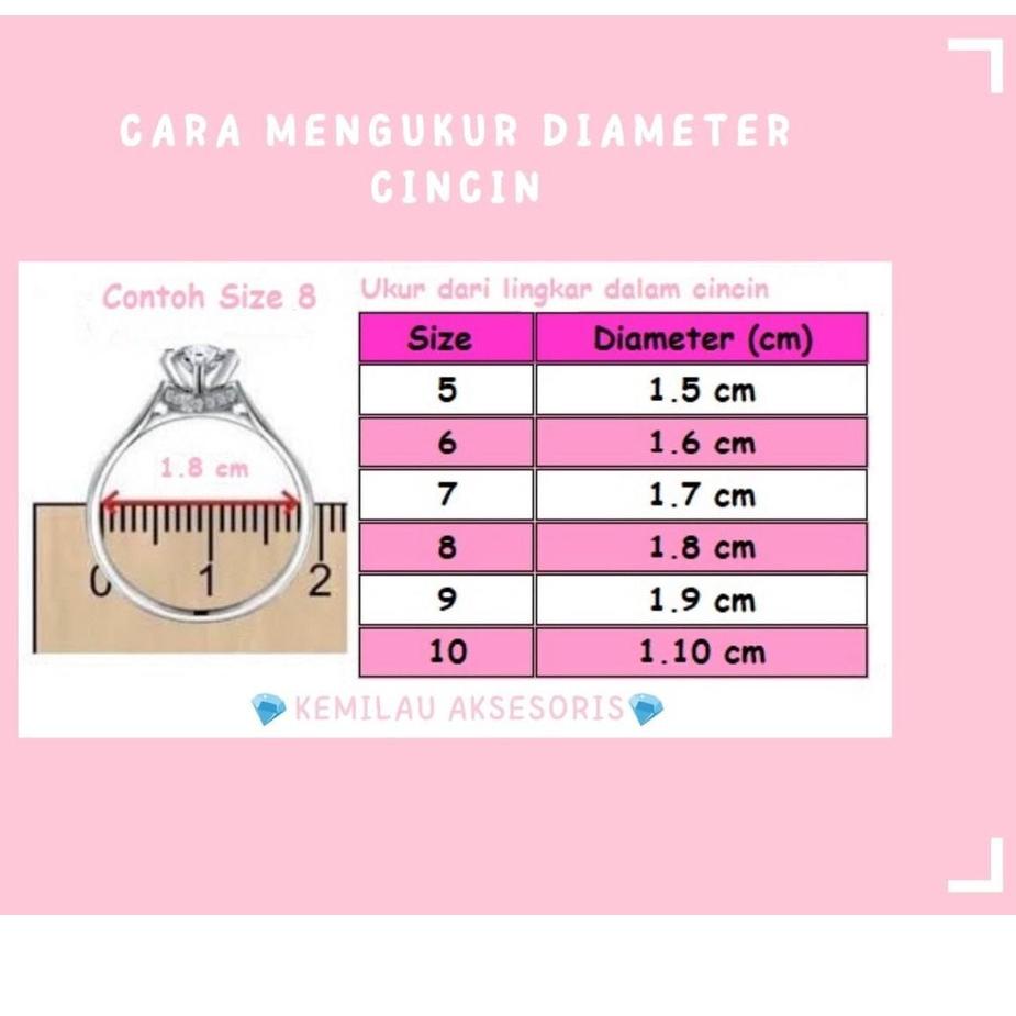 Murah Banget Cincin titanium CD
