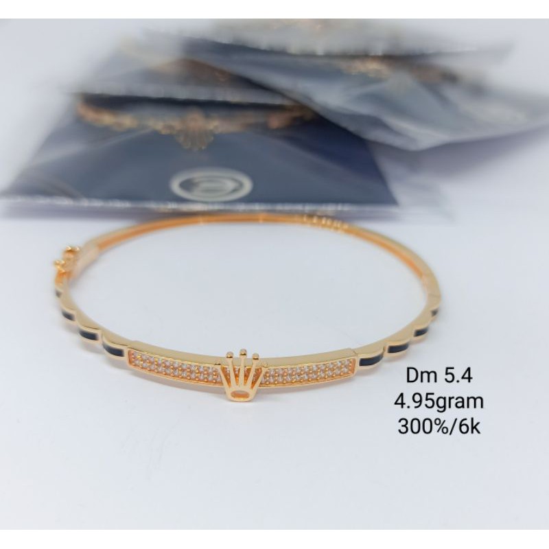 Gelang rolex emas 300%/6k