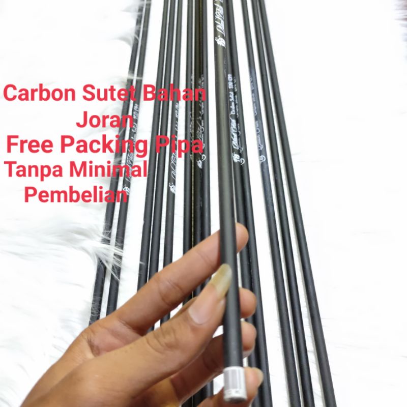 Blank Carbon Sutet Solid Sport Pancing Sudah Bubut 140cm ~ 220cm