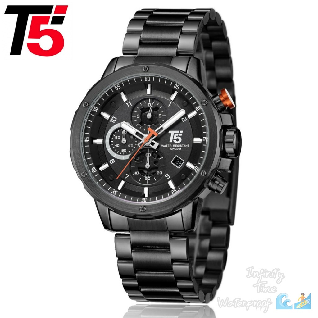 Jam Tangan Cowok T5 H3588G H3588 3588 Chrono dan Tanggal Aktif Kualitas Original Waterproof