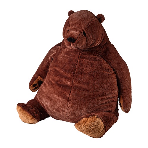 DJUNGELSKOG Boneka, beruang coklat