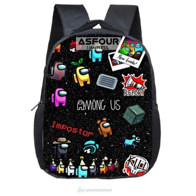 Sudah READY.. Tas ransel Sekolah Anak Tas Karakter Anak Among Us Tas Ranse Gaming Tas Anak Laki Laki