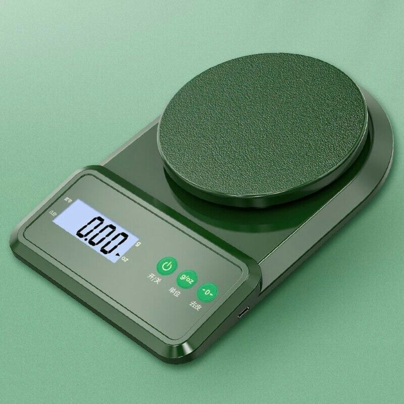 Timbangan Dapur Mini Digital Kitchen Skala LCD Display 10000g 1g Green