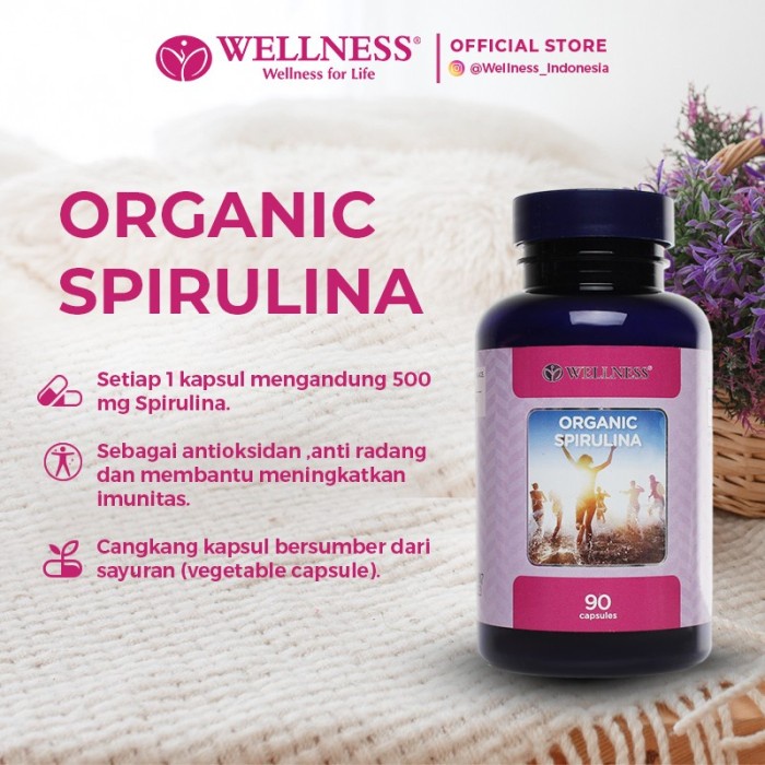 Wellnes Organic Spirulina 90 Tablets