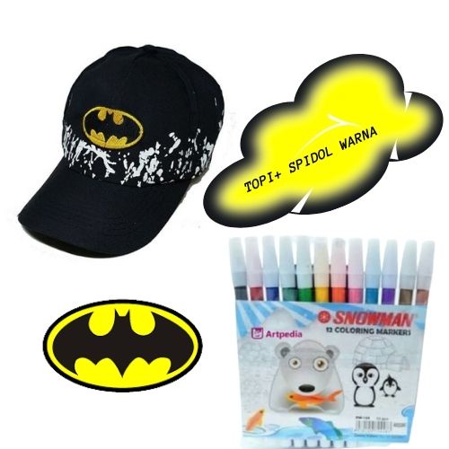 Tas Ransel Batman Free Topi + Botol Minum