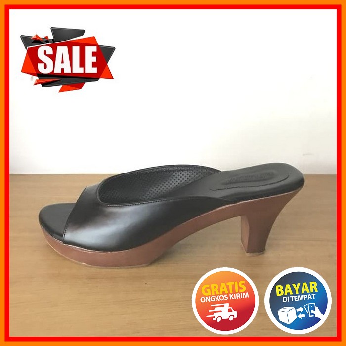 Sendal Hak Tahu Kaca Heels Wanita Andin Elsa Ikatan Cinta Sandal  WT514 Sandal Wanita Heels Bustong