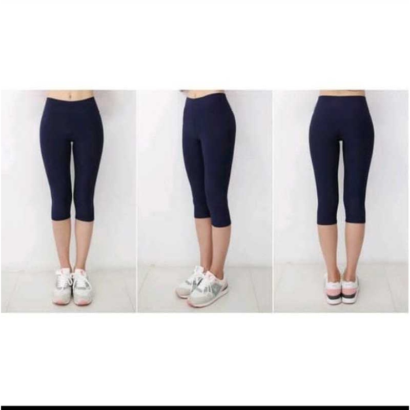 LEGGING PENDEK STANDART/LEJING PENDEK WANITA MURAH BAHAN SPANDEK BERKUALITAS MUAT BB 35-60 BISA COD TOKO IMAH