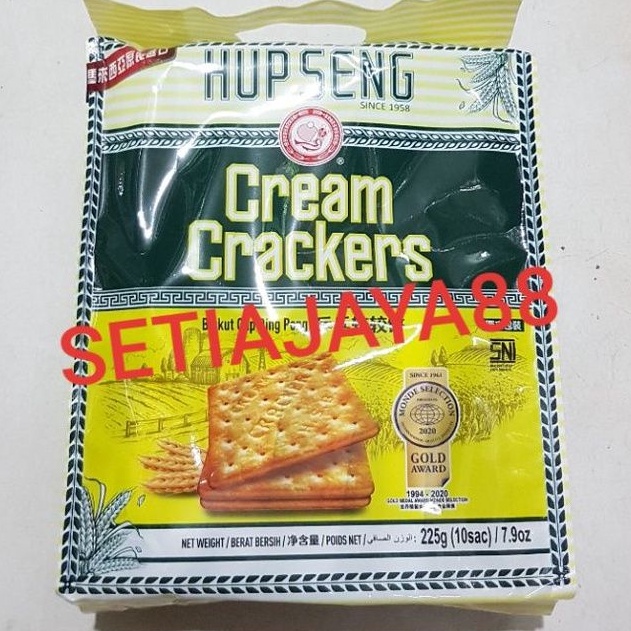 

HUP SENG CREAM CRACKERS SACHET 225 GRAM/BISKUIT ASIN