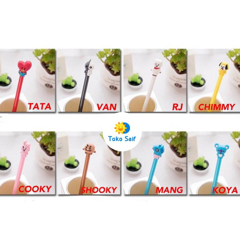 

Pulpen cair BTS BT21 murah fancy