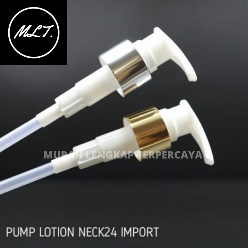 BOTOL PUMP 60ML NATURAL LOTION PUMP GOLD DAN SILVER /BOTOL 60ML PUMP LOTION SILVER GOLD