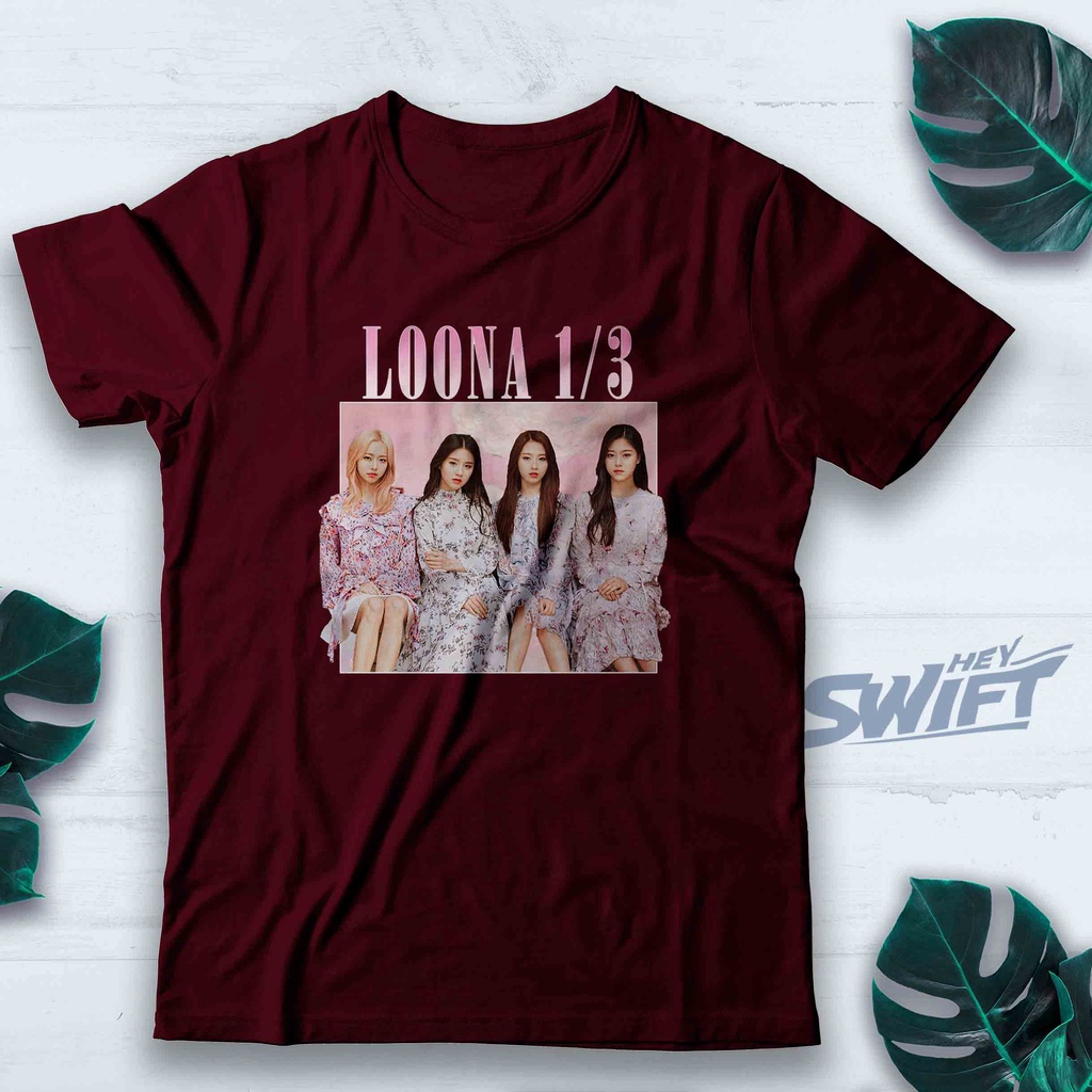 KAOS LOONA 1/3 Vintage KPOP TSHIRT BAJU DISTRO