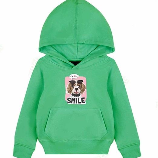 Hoodie Anak Pleasee Smile Sweater Pakaian Fleece M - XL