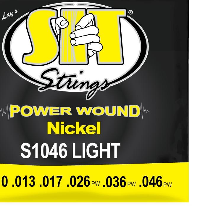 S1046 LIGHT POWER WOUND NICKEL ELECTRIC SIT STRING