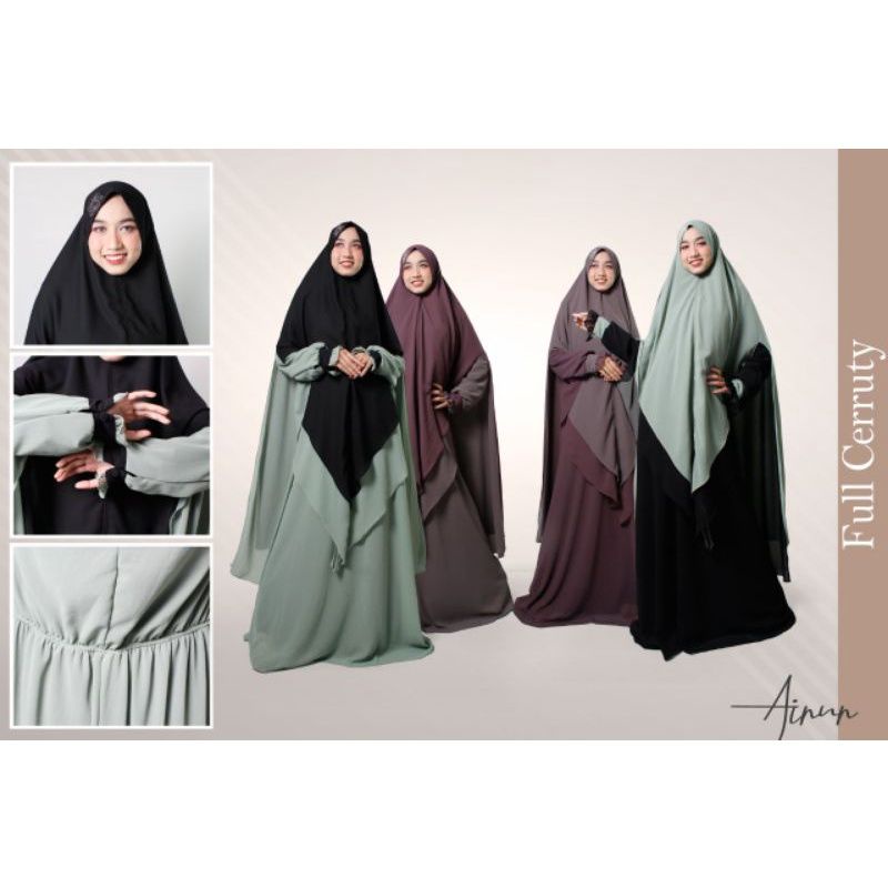 Set Gamis Syari Ceruty (AINUN)
