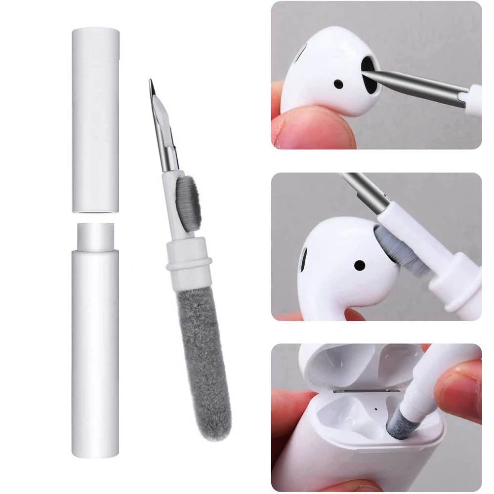 5 in 1 pembersih Layar pembersih earphone,Set pembersih multifungsi lengkap dengan penarik kit