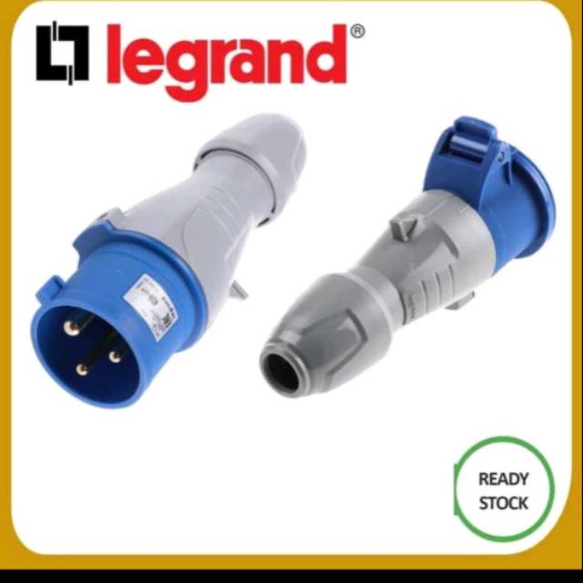 legrand plug stop kontak industri soket industri legrand 3pin 32a ip 44 stop kontak genset plug
