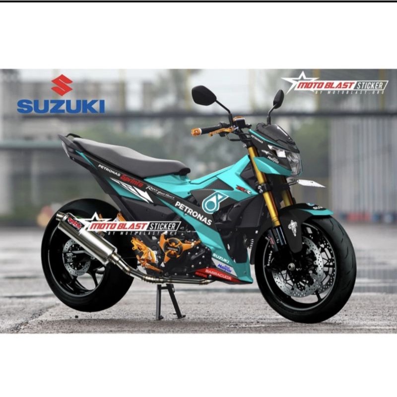 Decal Stiker Ekonomis Suzuki Satria Fu Fi Livery Petronas Full Body Motoblast