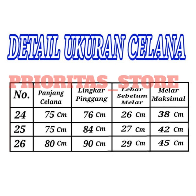 TERLARIS Celana Baggy Pant Anak Perempuan Size 24 25 26