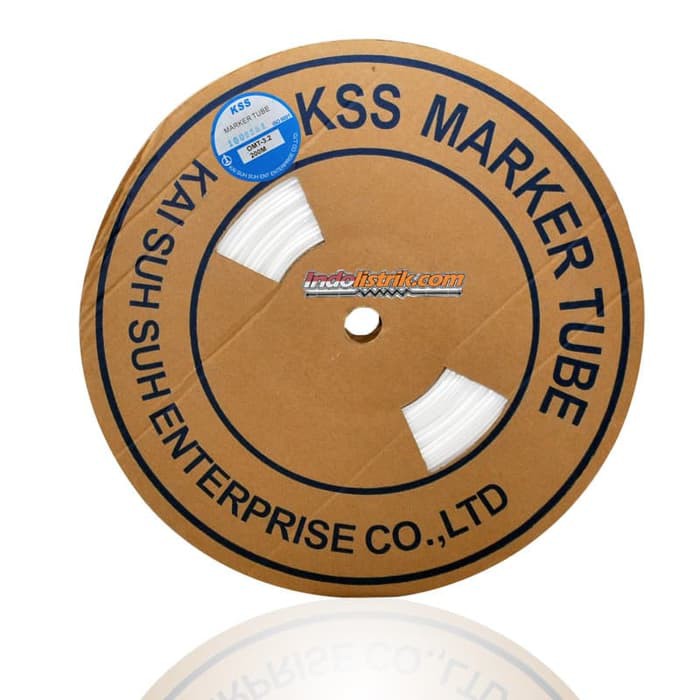

idn.s28 Marker Tube KSS 32mm Putih OMT 3.2 Kabel Marker Label 3.2 mm