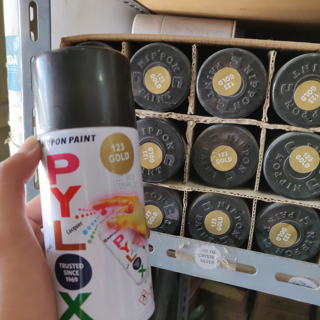 

PYLOX NIPPON PAINT GOLD 123 CAT SEMPROT CAT BODY CAT BESI 300cc