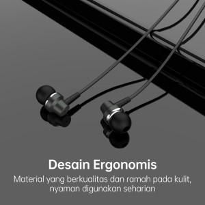 Headset OASE DE-W1 Earphone In-Ear Wired HD Audio - Anti Slip Design - Original