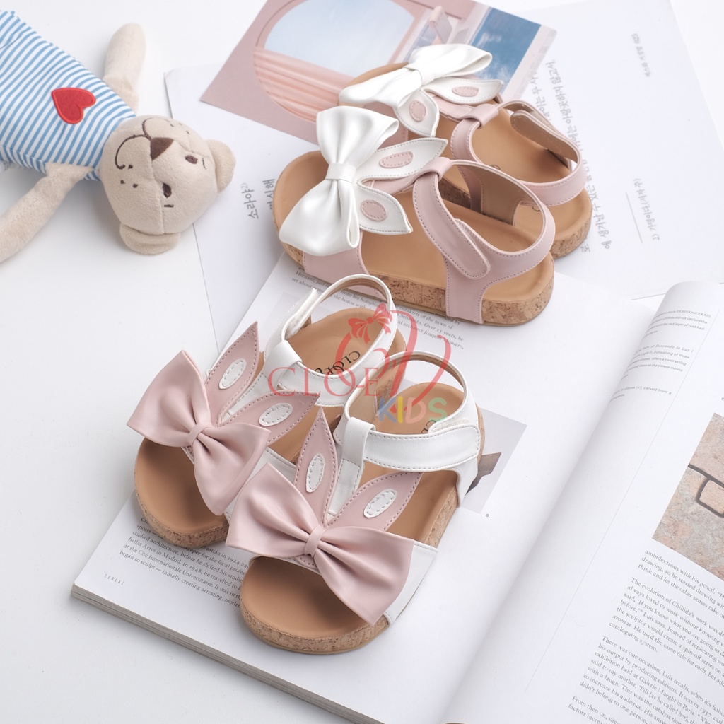 CLOEVKIDS - Bunny Size 22-35 Sandal Anak Perempuan Lucu Pastel