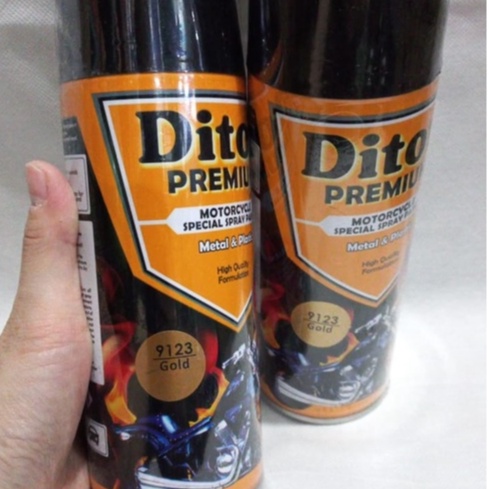 Pilok Pilox DITON Premium Warna GOLD / EMAS (9123) 400cc / 400ml