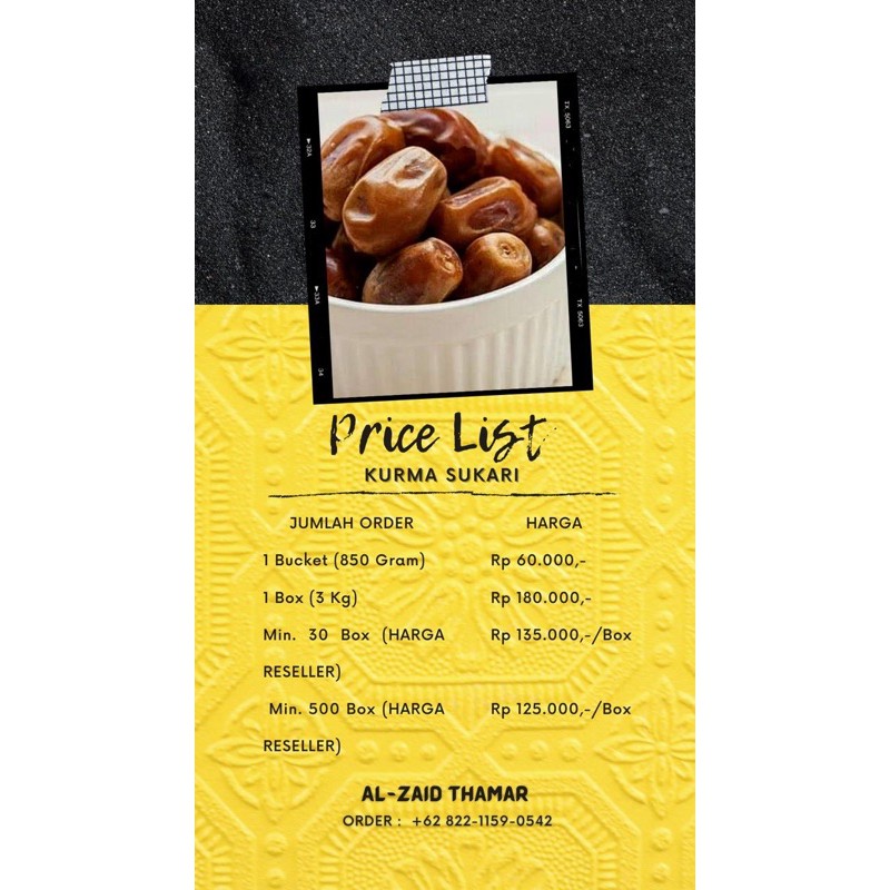 

Kurma Sukari Premium