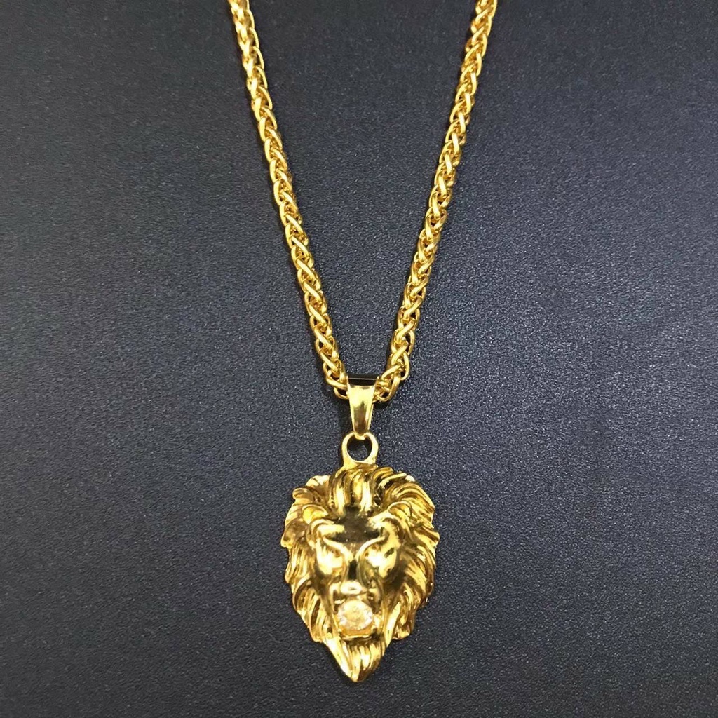 Kalung Gold/Emas/Silver/Perak macam-macam motif bisa COD dollar, ak47, uzi, Lion Head