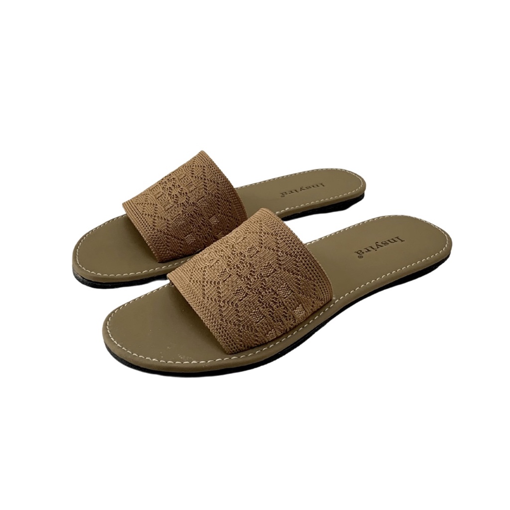 Insyira - Sandal Wanita Elzahara / Sandal Selop Wanita Non Slip / Sandal Rajut Import