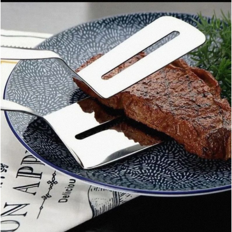 sotel jepit stainless - capitan gorengan - fist spatula stainless