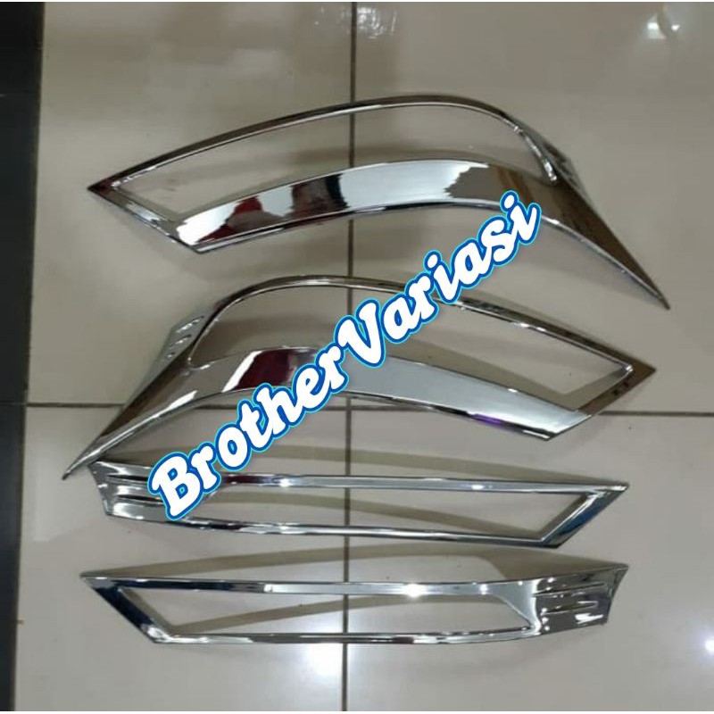 Garnish Lampu Chrome Lampu Depan Avanza / Xenia 2019
