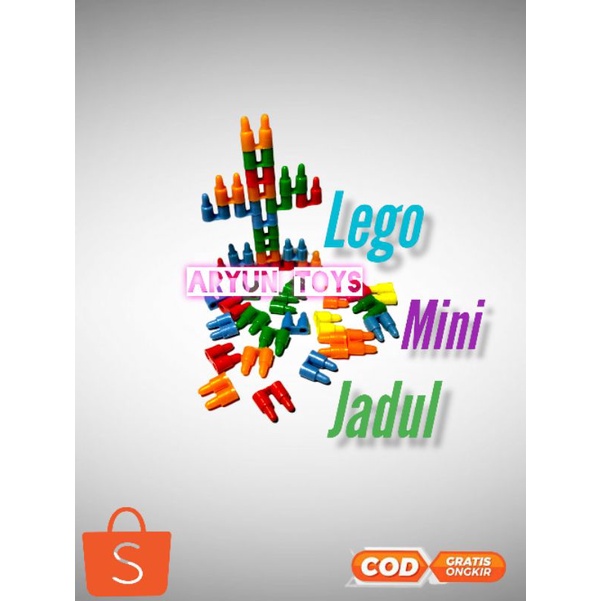 Mainan jadul lego roket/lego jadul miniset isi 100 gram