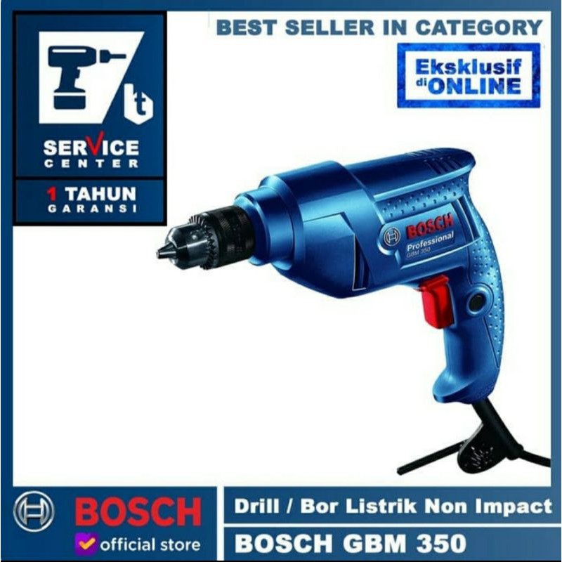 Mesin Hand Bor 10mm 350W Bosch GBM 350
