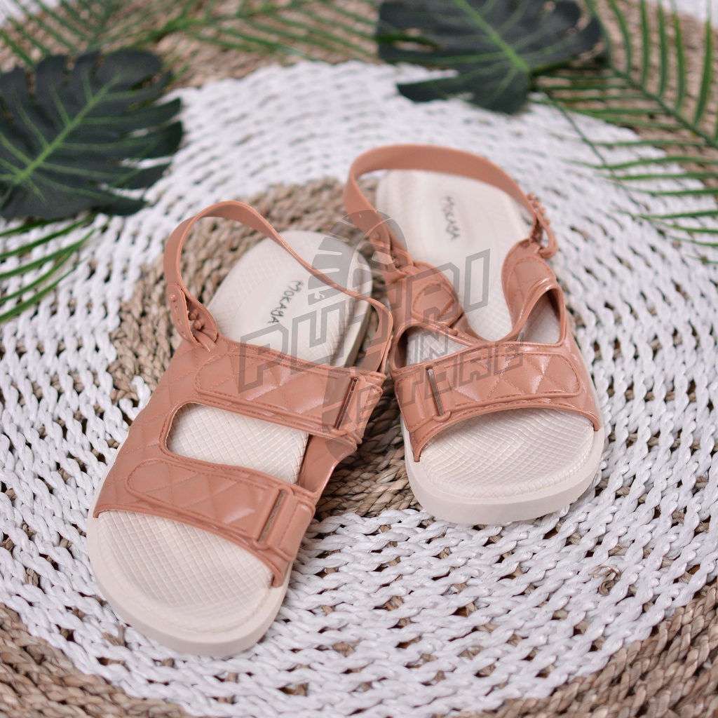 Sandal Slop jelly strap dua 2 super empuk import MOKAYA