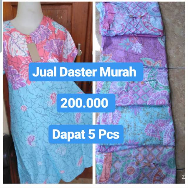 Jual daster payung murah grosir rotari midi jumbo busui menyusui rayon adem  daun warna warni soft