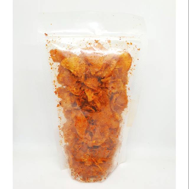 

Keripik Pikset Pouch kripik singkong pedas daun jeruk/keripik setan pedas