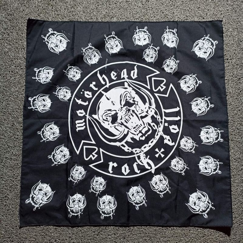 [ RIJEK SABLON ] Slayer Bandana Rijek / NIRVANA / METALICA  Syal rijek sablon terbatas