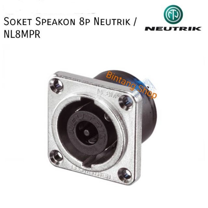 Sasis Speakon 8 pin neutrik original NL8MPR
