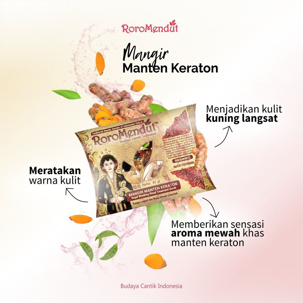 Roro Mendut Lulur Pengantin Mangir Manten Keraton Organic 20gr &amp; 40gr