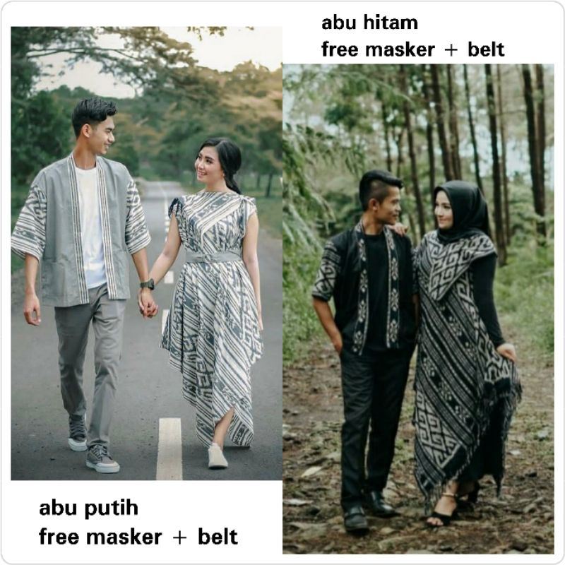 couple baju tenun jepara fashion tenun etnik CP17